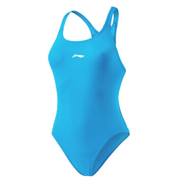 李宁(li-ning)儿童三角泳衣连体女童卡通训练比赛专业青少年速干游泳