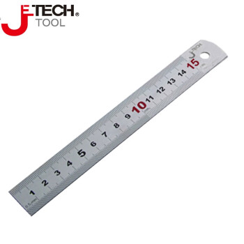 捷科（JETECH）钢直尺 SR系列不锈钢尺子 刻度尺 绘图测量尺 SR-150/150mm量程