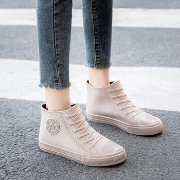 科里弗兰（CORYFRAN）软底雨鞋女厨房短筒水鞋四季外穿工作鞋洗车中筒防水防滑耐磨雨靴 839卡其色单鞋(标准码) 39