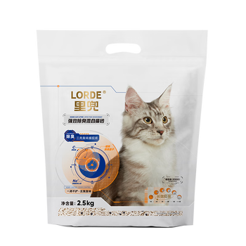 lorde里兜猫砂豆腐膨润土混合猫沙 2.5kg*6袋