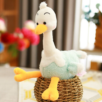 京佳可爱鸵鸟毛绒玩具玩偶公仔丑萌少女心ins网红小鸟布娃娃生日礼物