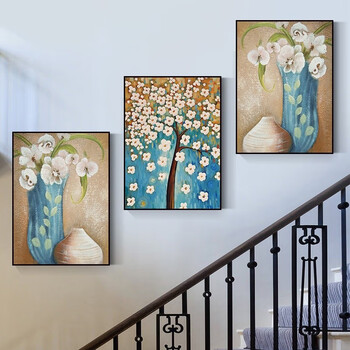 亮宾楼梯墙壁挂画美式楼梯间装饰画过道转角墙面壁画复式楼走廊走道