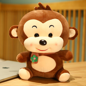 可爱猴子玩偶女孩毛绒玩具公仔睡觉抱布娃娃床上小号儿童生日礼物 ggy