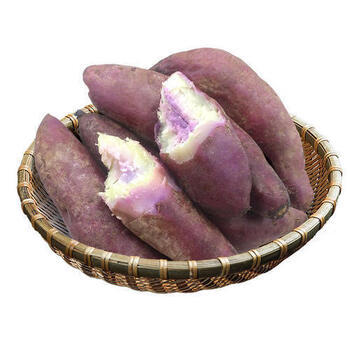 河湟生冰淇淋红薯新鲜现挖一点红紫心番薯农家种植产地现发花心薯粉糯