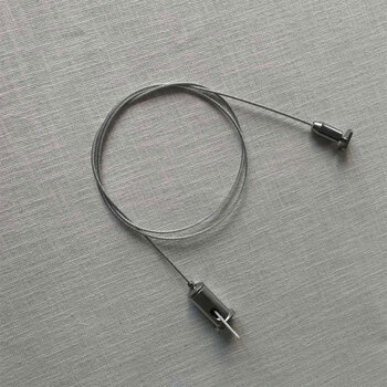 钢丝线吊绳led灯饰灯具配件diy卡扣钢丝伸缩绳底座吊灯吸顶钢丝绳 0.