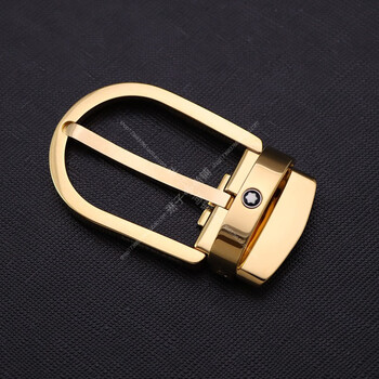适用万宝龙皮带扣头男士商务铜腰带卡子34针扣裤带夹子29款式1金色30