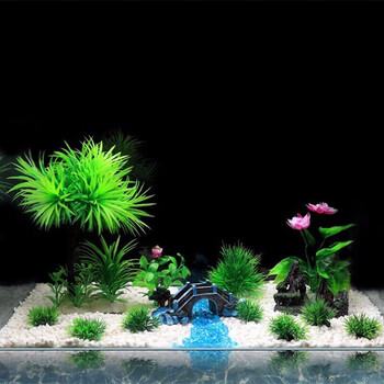 迪普尔鱼缸装饰套装 迪普尔鱼缸造景水族箱装饰假山石头草布景仿真水草造景套餐大小摆件用品小桥流水套装 不含缸 行情报价价格评测 京东