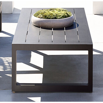 北欧户外沙发防晒防水阳台休闲家具室外别墅庭院露台铝合金茶几茶几