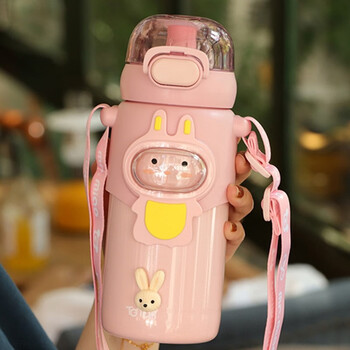 冰茜bobbibear学生保温杯316食品级儿童水杯上学专用可爱超萌男女孩