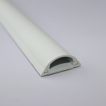 明装pvc线槽塑料弧形耐踩电线盒搭配复古木纹地板定制白色2米长2米长