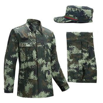 工作服劳保服战术教官军训服保安执勤服 武夏迷彩【上衣 下裤 帽子】