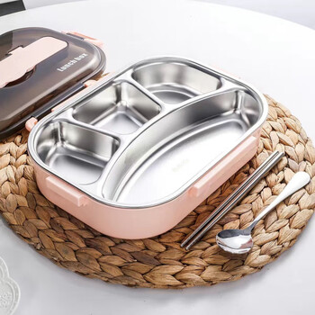 默然诺尔304不锈钢饭盒便当盒上班族饭盒学生餐盒套装分隔型大容量盒