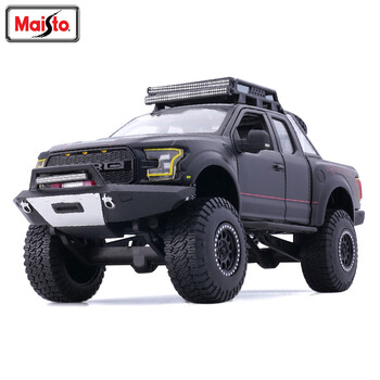 美驰图124福特f150猛禽越野皮卡汽车模型仿真儿童合金玩具车模礼物具