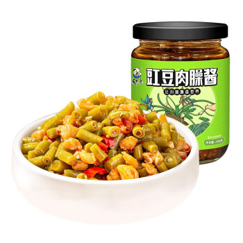 饭扫光 下饭菜豇豆肉臊200g  下饭菜辣椒酱 香辣酱菜榨菜 开味腌菜咸菜 拌饭拌面调味料