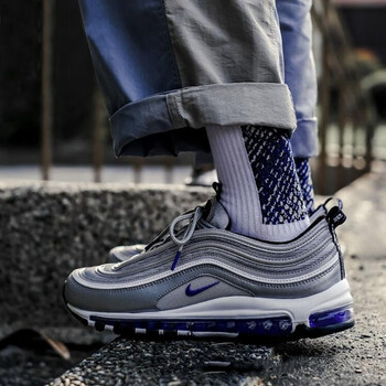 潮 耐克(nike) air max 97白子弹银紫软木塞男鞋运动休闲鞋 dj0717