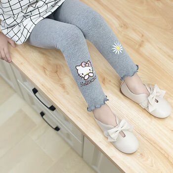 索菲熊女孩打底裤儿童小女孩子中大童紧身裤小学生外穿弹力休闲长裤子