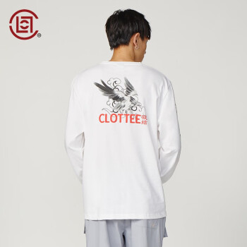 【CLOT CLOTTEE】老鹰串标长袖T恤 潮观山海系列 白色 陈冠希主理 白色 0XL