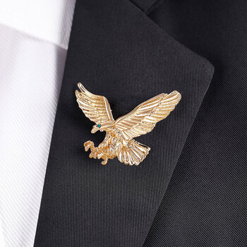 gde飞鹰胸针男士胸针胸花套装简约潮流围巾西服水晶别针时尚气质西服