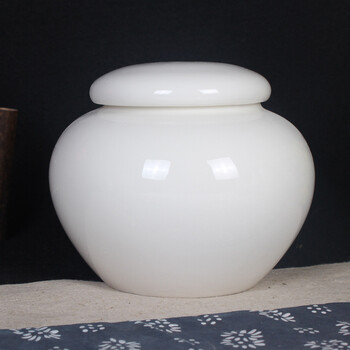 纯白瓷器茶具陶瓷罐德化密封罐子储存茶叶便携储存罐包装瓷罐膏方陶瓷