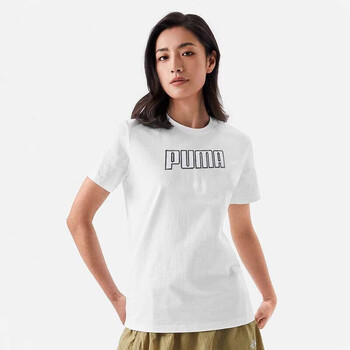 彪马puma短袖女23春夏新款运动休闲时尚印花透气t恤logossteew