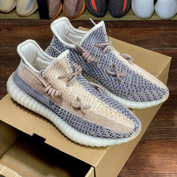 椰子鞋350亚洲限定男鞋官网夏季透气跑步鞋子男运动鞋珍朱灰纯原真爆