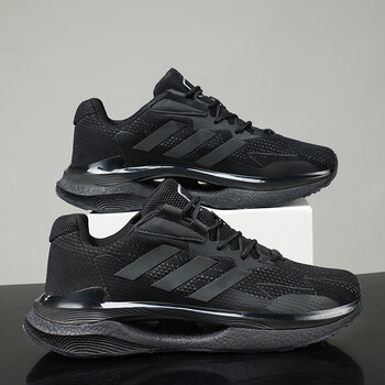 生超轻减震气垫运动鞋踩屎感爆米花软底黑 全黑 41【图片 价格 品牌