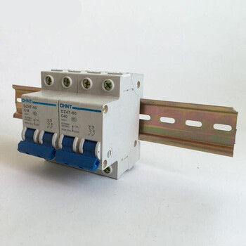 空开漏电导轨 卡槽板卡条 dz47卡座 断路器滑轨c45导轨 安装条漏电空