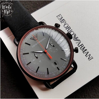 阿玛尼 armani手表皮质表带经典休闲时尚石英男士腕表ar1828 ar11168