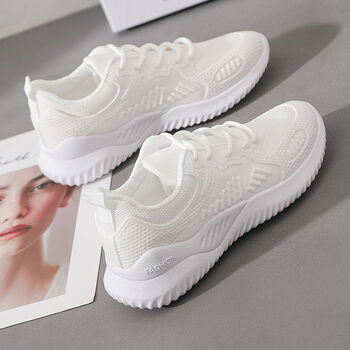 夏季太极文武术鞋软底中老年运动鞋田径跑步鞋女体育中考用鞋软底白色