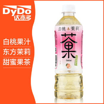 达亦多dydo白桃茉莉饮品倾果香清新茶饮料500ml整箱 达亦多白桃味茉莉