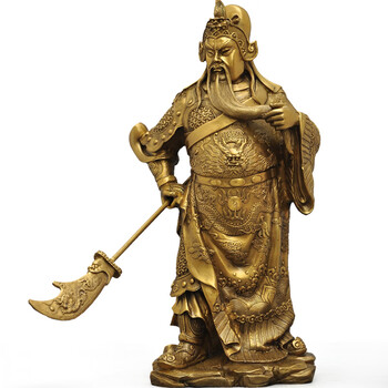 关公摆件全铜关公像关公佛像关羽武财神关二爷财神爷供奉神像 1.