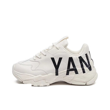 鞋子女夏季春秋款mlb老爹鞋小白鞋女休 3ashc2b2n-50whs黑yankees大标