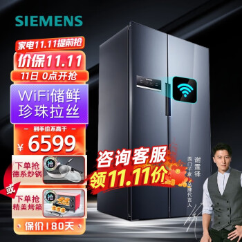 西门子冰箱KA92NV95TI珍珠灰,极佳保鲜性能!