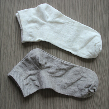 男款亚麻袜子 短筒 舒适 夏季汗脚亚麻袜zjs 本色 39-42