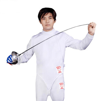 莫肖尔击剑服儿童 击剑服装儿童三件套比赛保服上衣裤子背心cfa350n