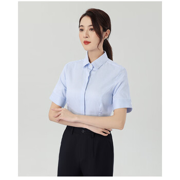 奇锦熊浦发银行行服新款浦发银行女行服长短袖衬衫工作服浦发工装衬衣