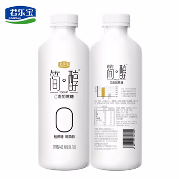 君乐宝风味酸牛奶 简醇(PET)风味酸奶760g*2桶