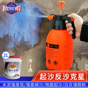碧家索固沙宝渗透型墙固地固界面剂水泥地面墙面起沙加固化剂封闭剂 2L送工具（施工约16平方）