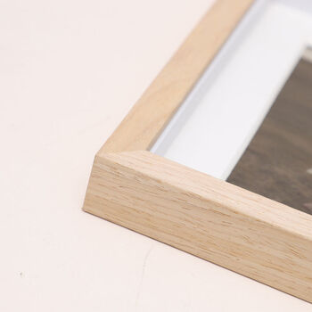 实木相框定制画框外框挂墙8ka4a3任意尺寸4开装裱拼图框架24寸原木色