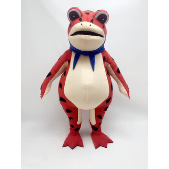 菲洛曼 青蛙服装抖音青蛙人穿行走气模卡通玩偶网红癞搞怪充气 红色