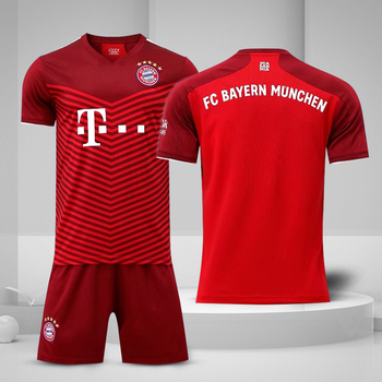 hkbq适用于拜仁队服球衣穆勒莱万多夫斯基球服基米希儿童足球服套装男