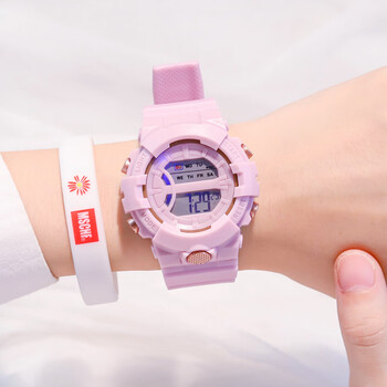 虔生缘儿童手表女孩只看时间初中小学生女童9幼儿园10岁以上防水电子