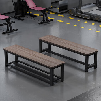 富茂宏健身房长凳 长条凳简约现代长凳子家用换鞋凳长板凳健身房休息