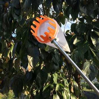 网兜高空摘果器采摘器伸缩杆园艺果树摘果神器摘杨梅樱桃水果工具定制