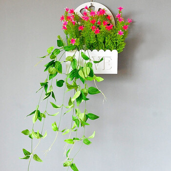 陨石灰挂墙仿真花花篮套装玫瑰紫罗兰花艺墙面垂挂装饰品壁饰挂饰节日装饰粉水草百合铁线莲l挂篮 图片价格品牌报价 京东