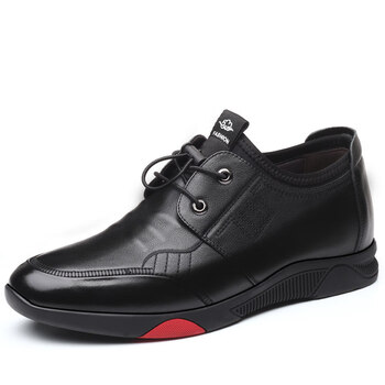 加肥加大中老年人皮鞋休闲男鞋系带大码英伦风男士夏季新款透气舒适