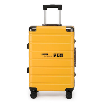 小米行李箱十大品牌高品质旅行箱男女学生铝框拉杆箱静音万向轮黄色20