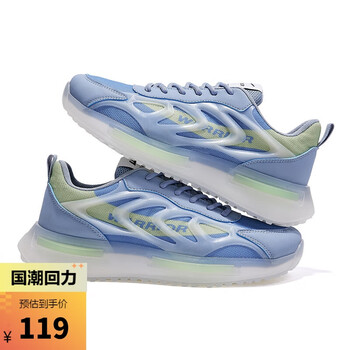 回力官方warrior运动休闲鞋透气轻便户外旅游百搭跑步鞋 kgh1932c 蓝
