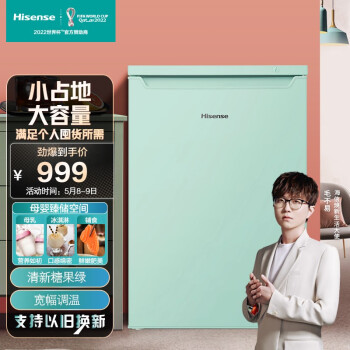 海信 (Hisense) 86升家用立式冰柜 小型母婴母乳冷冻柜 节能低噪冰箱侧开门抽屉式冷柜BD-86ZVUM