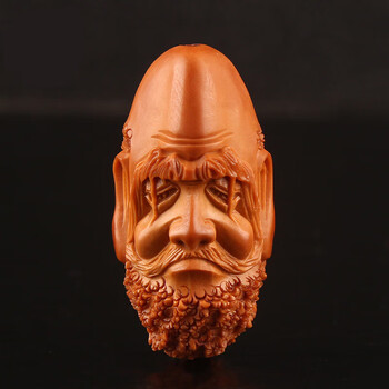 宝莎缇橄榄核雕刻达摩头单籽文玩男士手串脖挂吊坠手工多年老树文玩